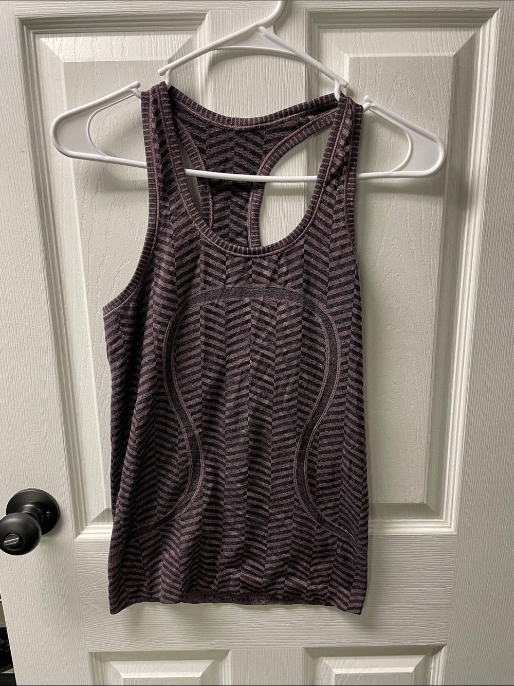 Lululemon Women's Purple Chevron Racerback Tank Top